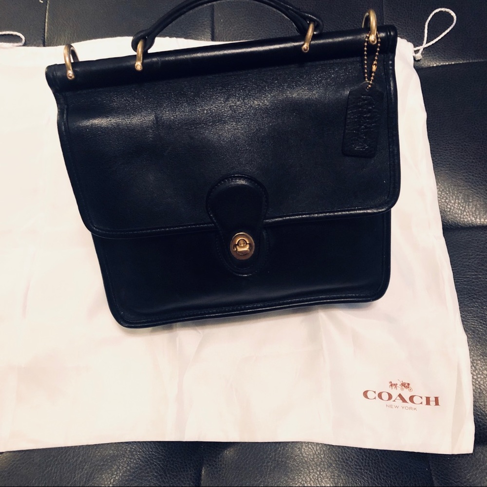 Coach Vintage Willis Black Leather 9927
